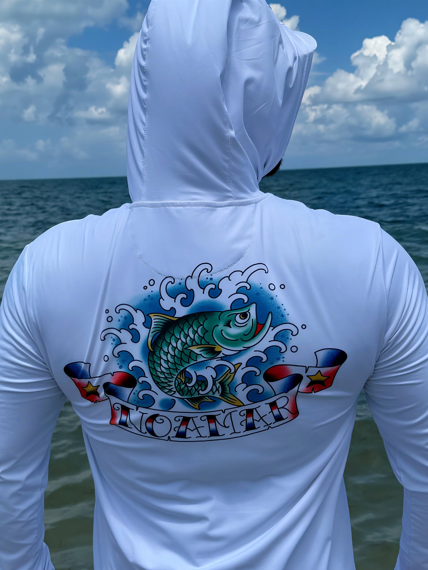 NOAMAR Old School Tarpon – Limited Artist Series UPF Hoodie