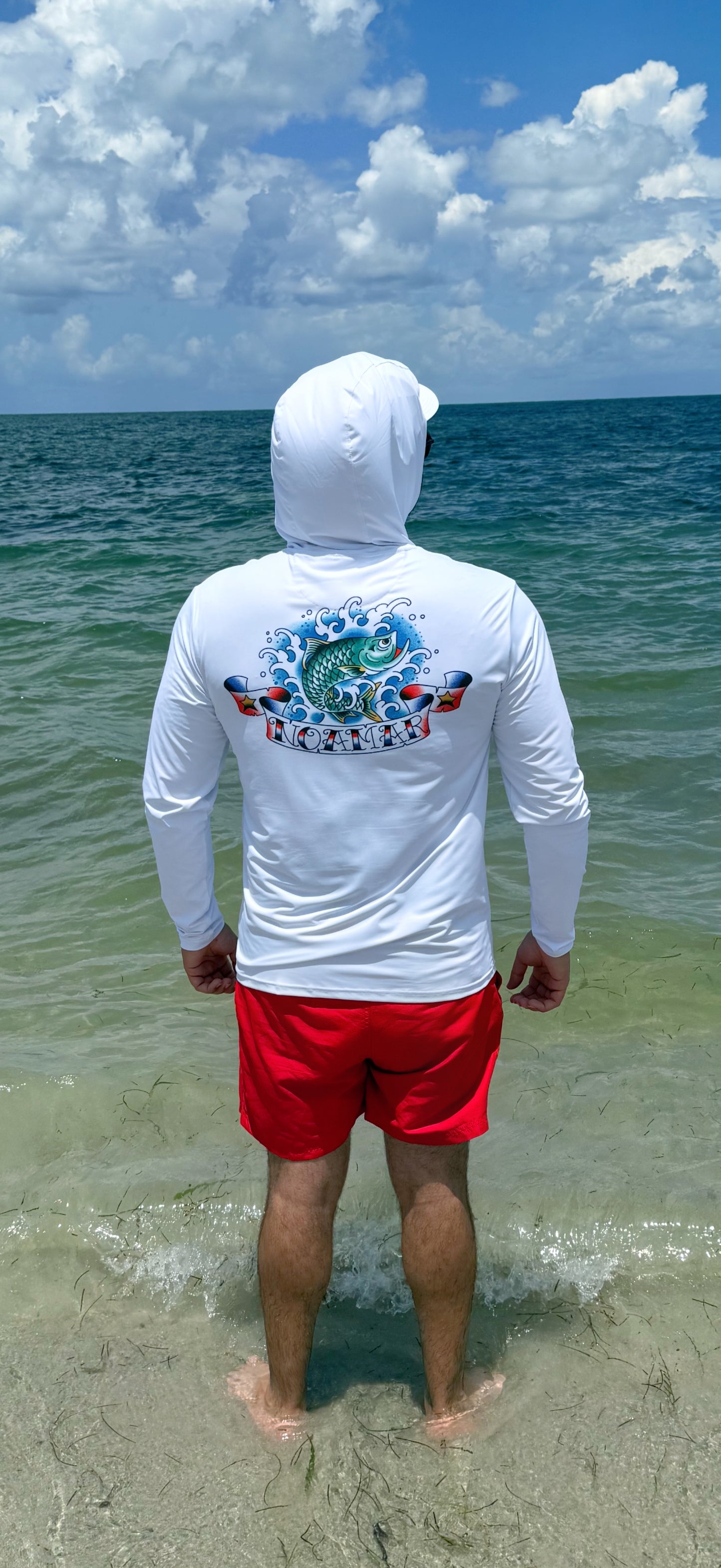 NOAMAR Old School Tarpon – Limited Artist Series UPF Hoodie