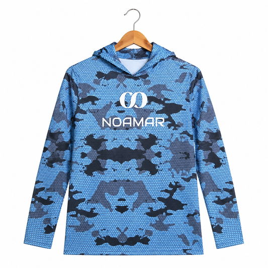 BLUE CAMO UPF HOODIE