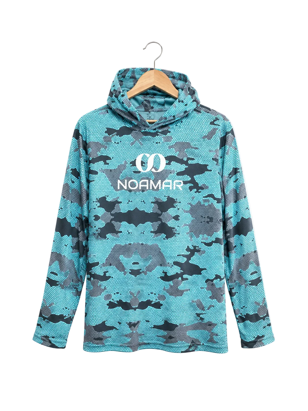 BLUE CAMO UPF HOODIE