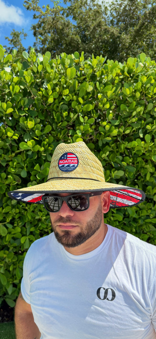 NOAMAR Stars & Stripes Straw Hat
