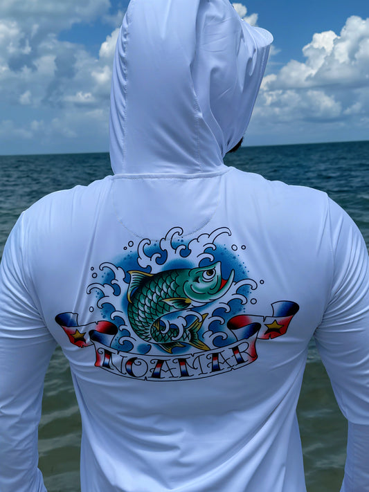 NOAMAR Old School Tarpon – Limited Artist Series UPF Hoodie